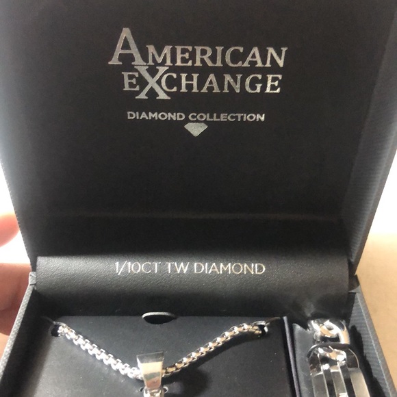 American exchange premium Diamond -men’s bracelet & Necklace - Picture 8 of 15